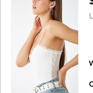 Lace cami bodysuit